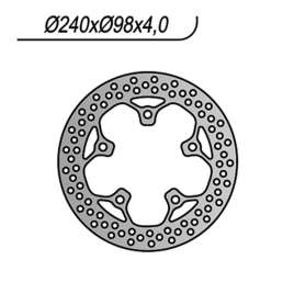 DISCO FRENO ANTERIORE NG 1158 SYM JOY MAX GTS 250 2006-2007