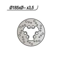 DISCO FRENO POSTERIORE NG 117 MOTOR HISPANIA ROLLING BULL 50 1997