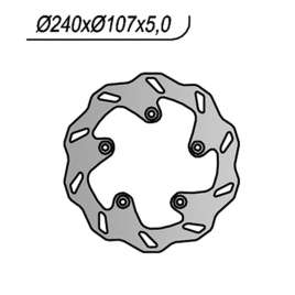 DISCO FRENO POSTERIORE NG 1171X WAVE KTM LC8 SUPERMOTO 950 2005-2007