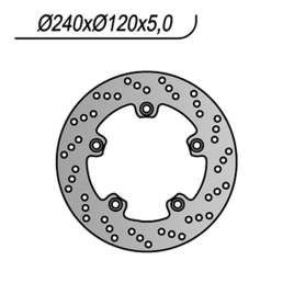 DISCO FRENO POSTERIORE NG 1174 SUZUKI GSR 600 2006-2010