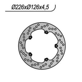DISCO FRENO POSTERIORE NG 1177 PEUGEOT GEOPOLIS EXECUTIVE/PREMIUM/E 4T 125 2007-2008