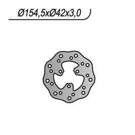 DISCO FRENO ANTERIORE NG 1188X WAVE PEUGEOT LUDIX 10 SNAKE / SNAKE2 50 2004-2007