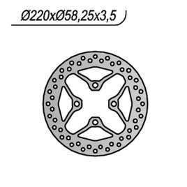 DISCO FRENO ANTERIORE NG 1219 HONDA PCX 125 2010-2012