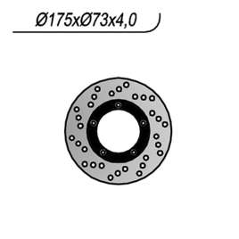 DISCO FRENO ANTERIORE NG 1237 PIAGGIO HEXAGON 125 1994-1997