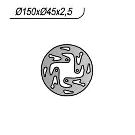 DISCO FRENO POSTERIORE NG 1245 OSSA TR I 280 2011-2013