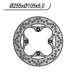 DISCO FRENO POSTERIORE NG 1259 TRIUMPH BONNEVILLE T100 790 2001-2004