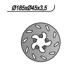 DISCO FRENO POSTERIORE NG 127 BETAMOTOR RR6 FIRST PRODUCTION 50 1997-1998