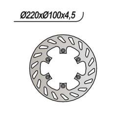 DISCO FRENO POSTERIORE NG 138 KAWASAKI KX 250 1989-2002