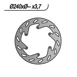 DISCO FRENO ANTERIORE NG 139 KTM GS 2T 125 1990-1992