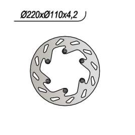 DISCO FRENO POSTERIORE NG 141 KTM LC4 SMC SUPEMOTO 660 2003-2006