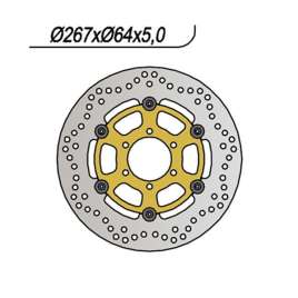 DISCO FRENO ANTERIORE NG 162 YAMAHA SR CLASSIC 250 1995-2003