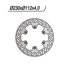 DISCO FRENO ANTERIORE NG 163 YAMAHA DT R 50 2000-2002