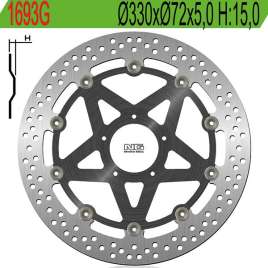 DISCO FRENO ANTERIORE NG 1693G DUCATI DESMOSEDICI RR 1000 2007-2008