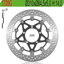 DISCO FRENO ANTERIORE NG 1728G TRIUMPH DAYTONA 675 2006-2012