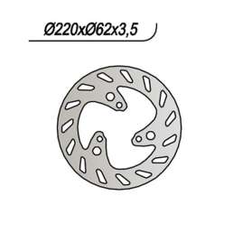 DISCO FRENO POSTERIORE NG 213 HM CRE SIX 50 2001-2002