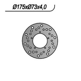 DISCO FRENO POSTERIORE NG 233 DERBI GP 1 / E2 50 2001-2004