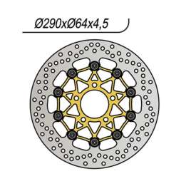 DISCO FRENO ANTERIORE NG 239 SUZUKI SV 650 1999-2002