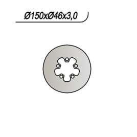 DISCO FRENO POSTERIORE NG 261 MONTESA HONDA COTA 315 R 250 1997-2000