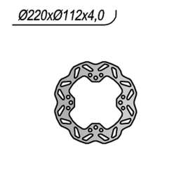 DISCO FRENO POSTERIORE NG 263X WAVE HUSQVARNA CR 125 2000-2001