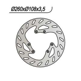 DISCO FRENO ANTERIORE NG 275 MOTOR HISPANIA RYZ 125 2002