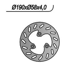 DISCO FRENO ANTERIORE NG 303 BETAMOTOR QUADRA 50 1994-2000