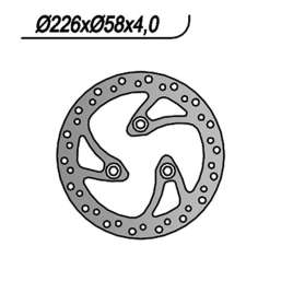 DISCO FRENO ANTERIORE NG 306 PEUGEOT ELYSTAR TDSI 50 2002-2003