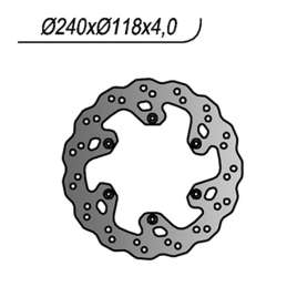 DISCO FRENO POSTERIORE NG 329X WAVE SUZUKI RM 125 1999-2008