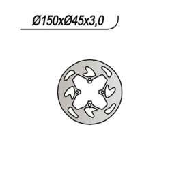 DISCO FRENO POSTERIORE NG 389 FAMOTO RX C 65 2006