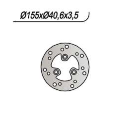 DISCO FRENO ANTERIORE NG 406 ATALA BYTE 50 1997-2000