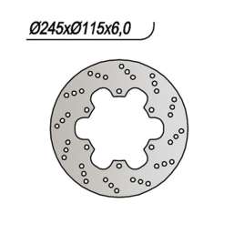 DISCO FRENO POSTERIORE NG 416 LAVERDA SPORT/FORMULA 650 1995-2001
