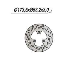 DISCO FRENO ANTERIORE NG 651 HONDA TRX R SPORTRAX 450 2004-2007