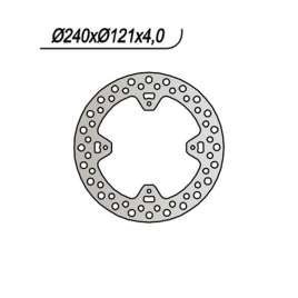 DISCO FRENO POSTERIORE NG 654 HM CRE F 450 2002-2004