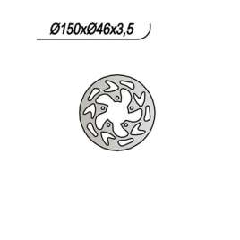 DISCO FRENO POSTERIORE NG 667 GAS GAS TXT ROOKIE 80 2003-2005