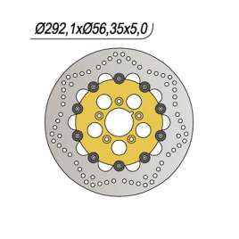 DISCO FRENO ANTERIORE NG 679 HARLEY DAVIDSON FXDS DYNA CONVERTIBLE 1450 1999-2000