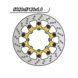 DISCO FRENO ANTERIORE NG 722 BETAMOTOR RR SM 250 2005-2006