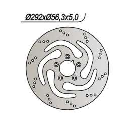 DISCO FRENO ANTERIORE NG 736 HARLEY DAVIDSON XL/XLH SPORTSTER HUGGER 883 2000-2003