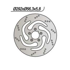 DISCO FRENO POSTERIORE NG 737 HARLEY DAVIDSON XL/XLH SPORTSTER HUGGER 883 2000-2003
