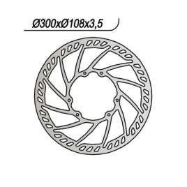 DISCO FRENO ANTERIORE NG 841 APRILIA SX 50 2006-2011