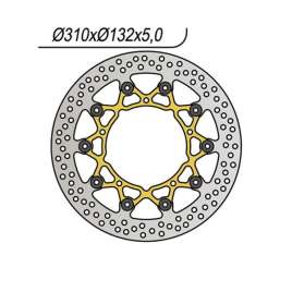 DISCO FRENO ANTERIORE NG 902 YAMAHA YZF R1 1000 2007-2008