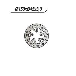 DISCO FRENO POSTERIORE NG 914 POLINI XP 4T CROSS 110 2006