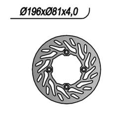 DISCO FRENO POSTERIORE NG 9282 BOMBARDIER-CAN AM DS, DS BAJA, DS X 650 2001