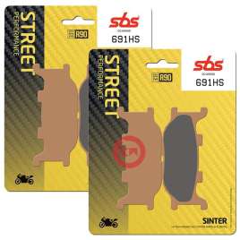 SBS 691HS KIT PASTIGLIE FRENO ANTERIORE YAMAHA MT03 660 2005-2013