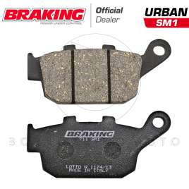 KIT PASTIGLIE FRENO POSTERIORE BRAKING 711SM1 HONDA TRANSALP 600 650 700