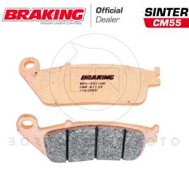 KIT COPPIA PASTIGLIE FRENO ANTERIORE BRAKING 716CM55 SINTERIZZATE TRIUMPH TIGER 800