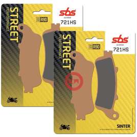 SBS 721HS KIT PASTIGLIE FRENO ANTERIORE HONDA VFR VTEC 800 2002-2005
