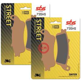 SBS 735HS KIT PASTIGLIE FRENO ANTERIORE HONDA GL GOLD WING F6B 1800 2013-2017