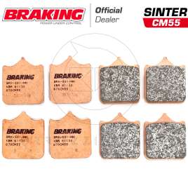 KIT 8 PASTIGLIE FRENO ANTERIORE BRAKING 870CM55 APRILIA RSV 1000 BENELLI TRK 502