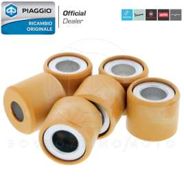 KIT 6 RULLI VARIATORE ORIGINALE PIAGGIO 7.4gr 19x17 mm
