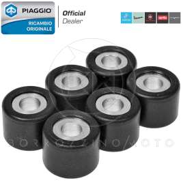 KIT 6 RULLI VARIATORE 2899275 ORIGINALE PIAGGIO 8.4gr 16x13 mm ZIP FREE NEG NTT 50