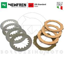 KIT 8 DISCHI FRIZIONE NEWFREN VESPA PX 125 150 1998>2017